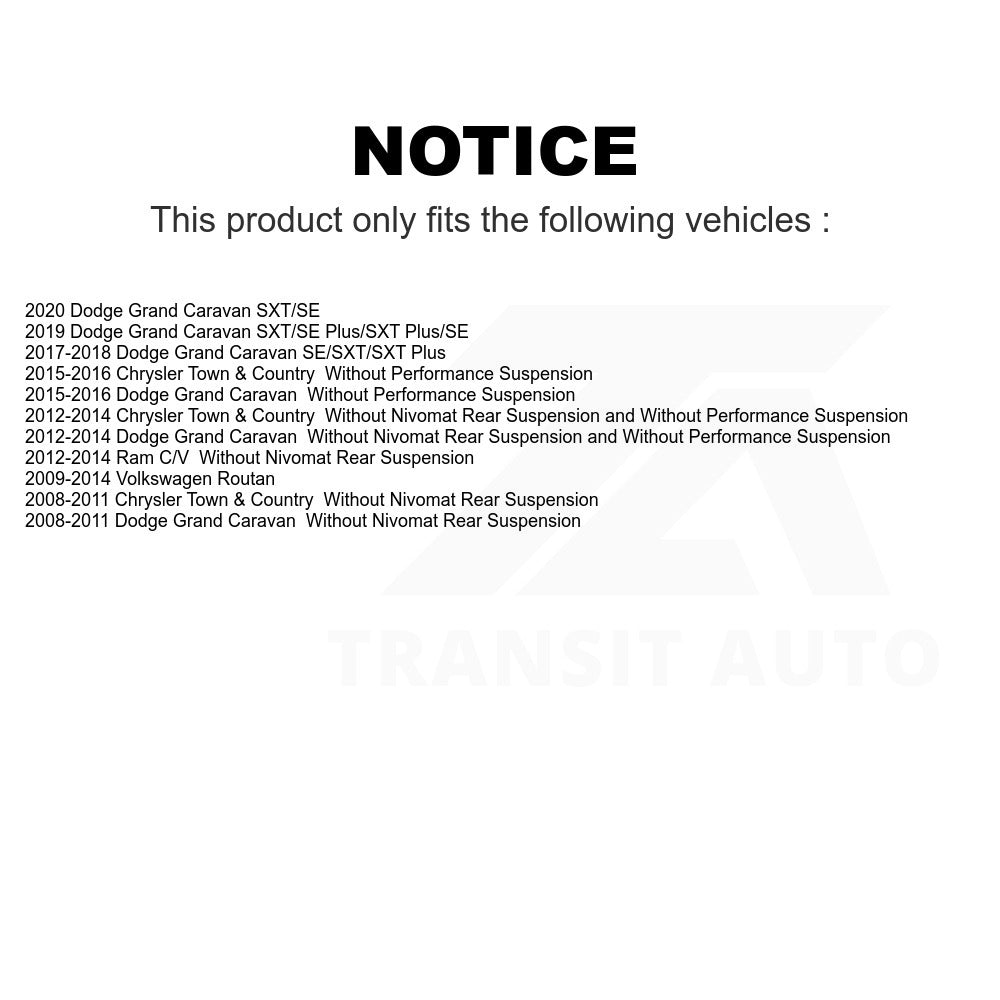 Front Suspension Strut 78-71128 For Dodge Grand Caravan Chrysler Town & Country Volkswagen Routan Ram C/V