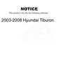 Rear Right Suspension Strut 78-72193 For 2003-2008 Hyundai Tiburon
