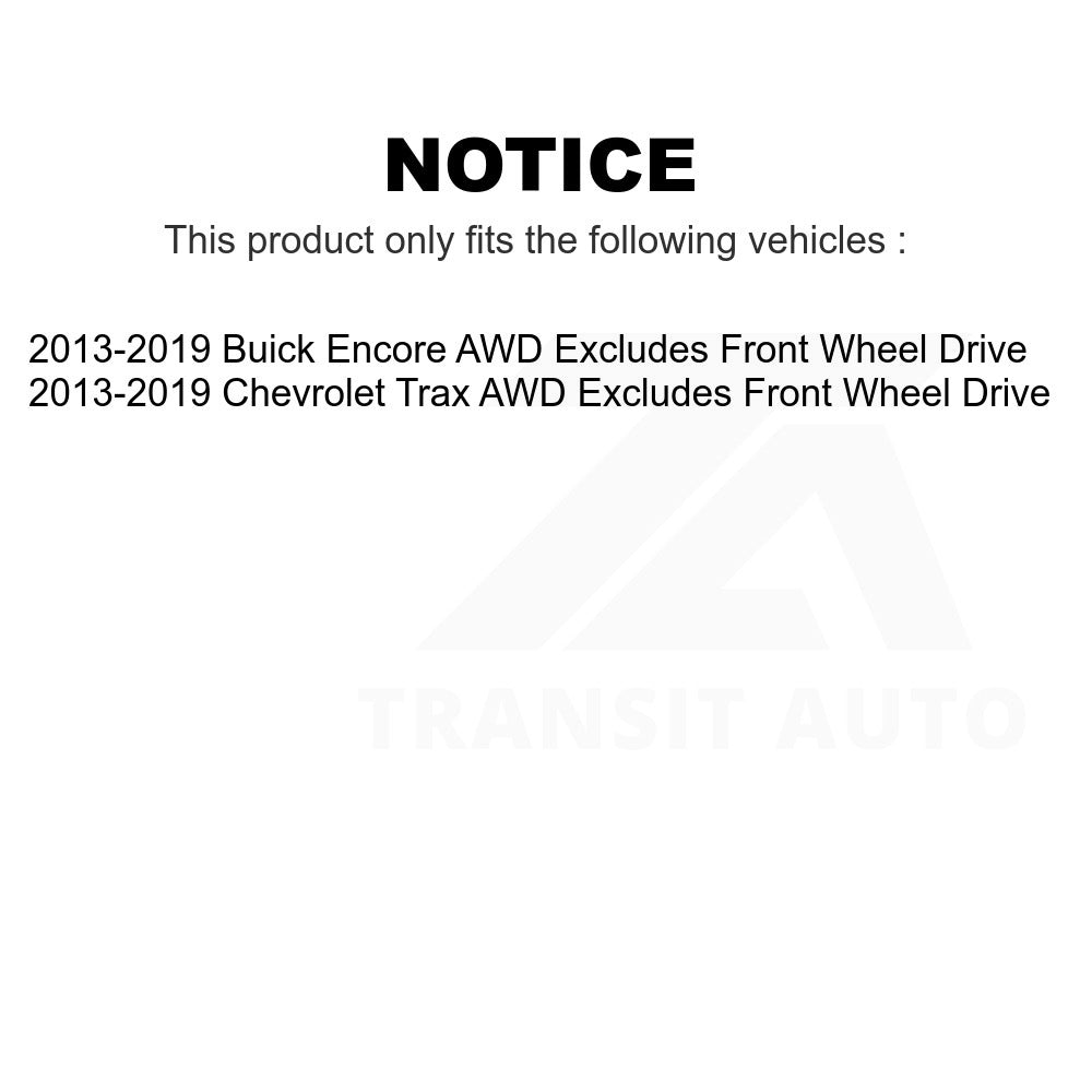 Front Right Suspension Strut Coil Spring Assembly 78A-11718 For 2013-2019 Buick Encore Chevrolet Trax Excludes Wheel Drive AWD