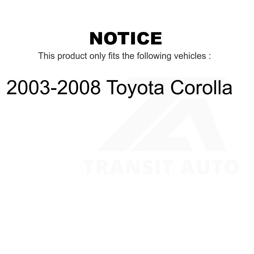 Front Left Suspension Strut Coil Spring Assembly 78A-11751 For 2003-2008 Toyota Corolla