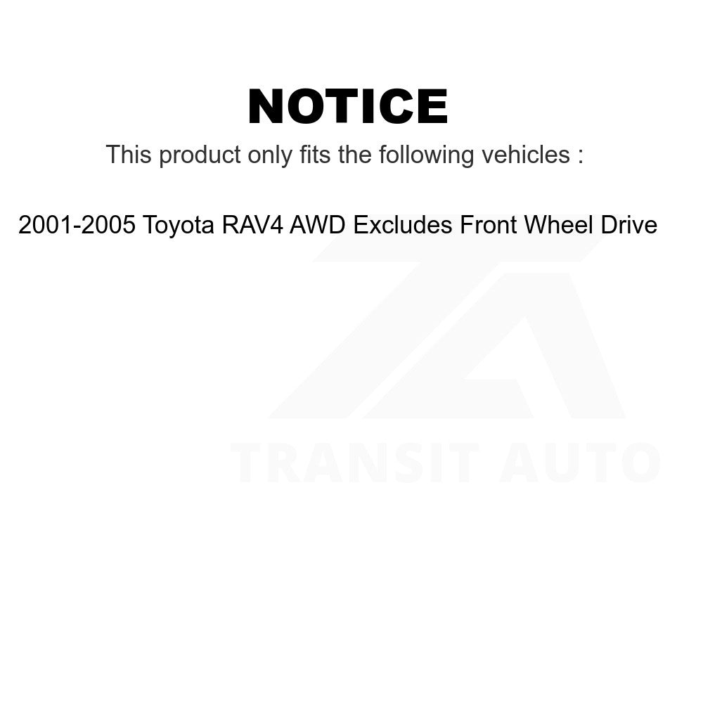Front Left Suspension Strut Coil Spring Assembly 78A-11891 For 2001-2005 Toyota RAV4 AWD Excludes Wheel Drive