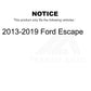 Front Left Suspension Strut Coil Spring Assembly 78A-11973 For 2013-2019 Ford Escape