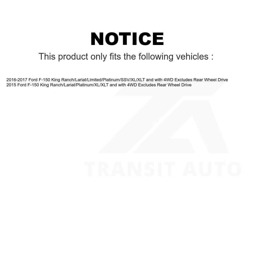 Front Left Suspension Strut Coil Spring Assembly 78A-13201 For 2015-2020 Ford F-150 4WD Excludes Rear Wheel Drive