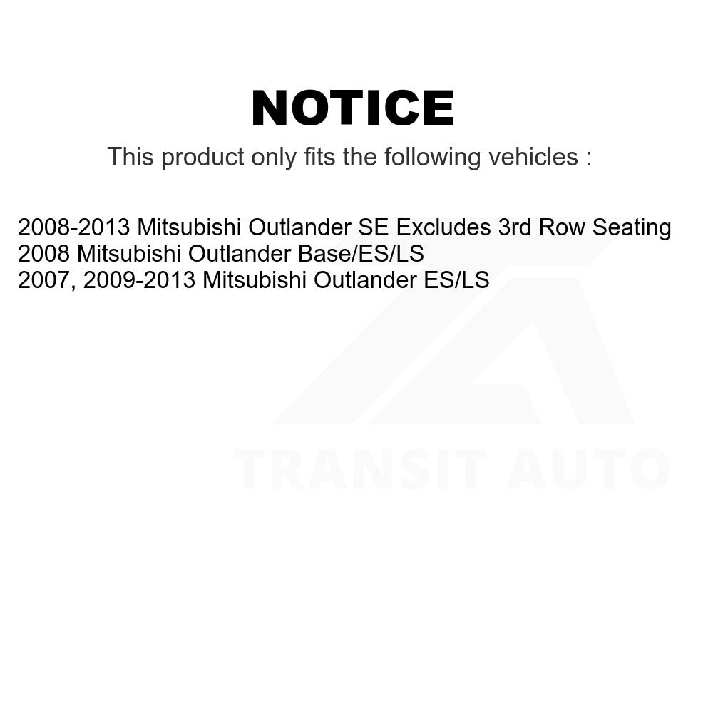 Front Left Suspension Strut Coil Spring Assembly 78A-13231 For Mitsubishi Outlander Fits 5 Passenger w o 3rd Row