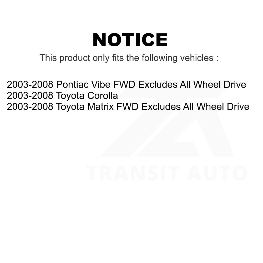 Rear Left Suspension Strut Coil Spring Assembly 78A-15371 For 2003-2008 Toyota Corolla Matrix Pontiac Vibe