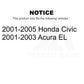 Rear Left Suspension Strut Coil Spring Assembly 78A-15381 For Honda Civic Acura EL