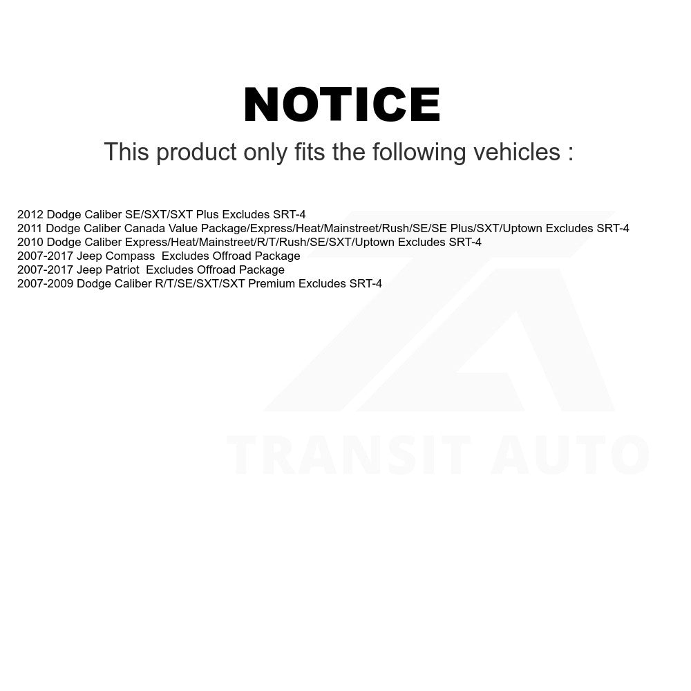 Rear Suspension Strut Coil Spring Assembly 78A-15580 For Jeep Patriot Compass Dodge Caliber