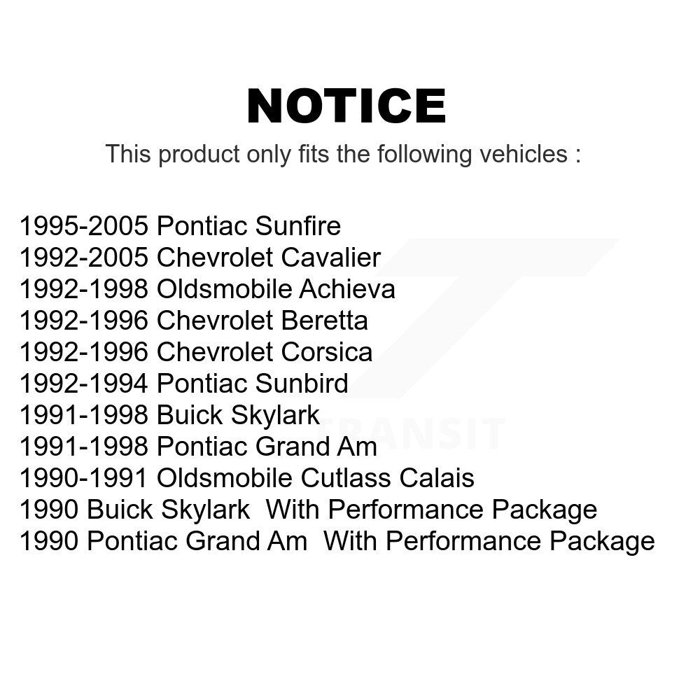 Front Disc Brake Rotor 8-56140 For Chevrolet Cavalier Pontiac Sunfire Grand Am Buick Skylark Corsica Oldsmobile Achieva Beretta Sunbird Cutlass Calais
