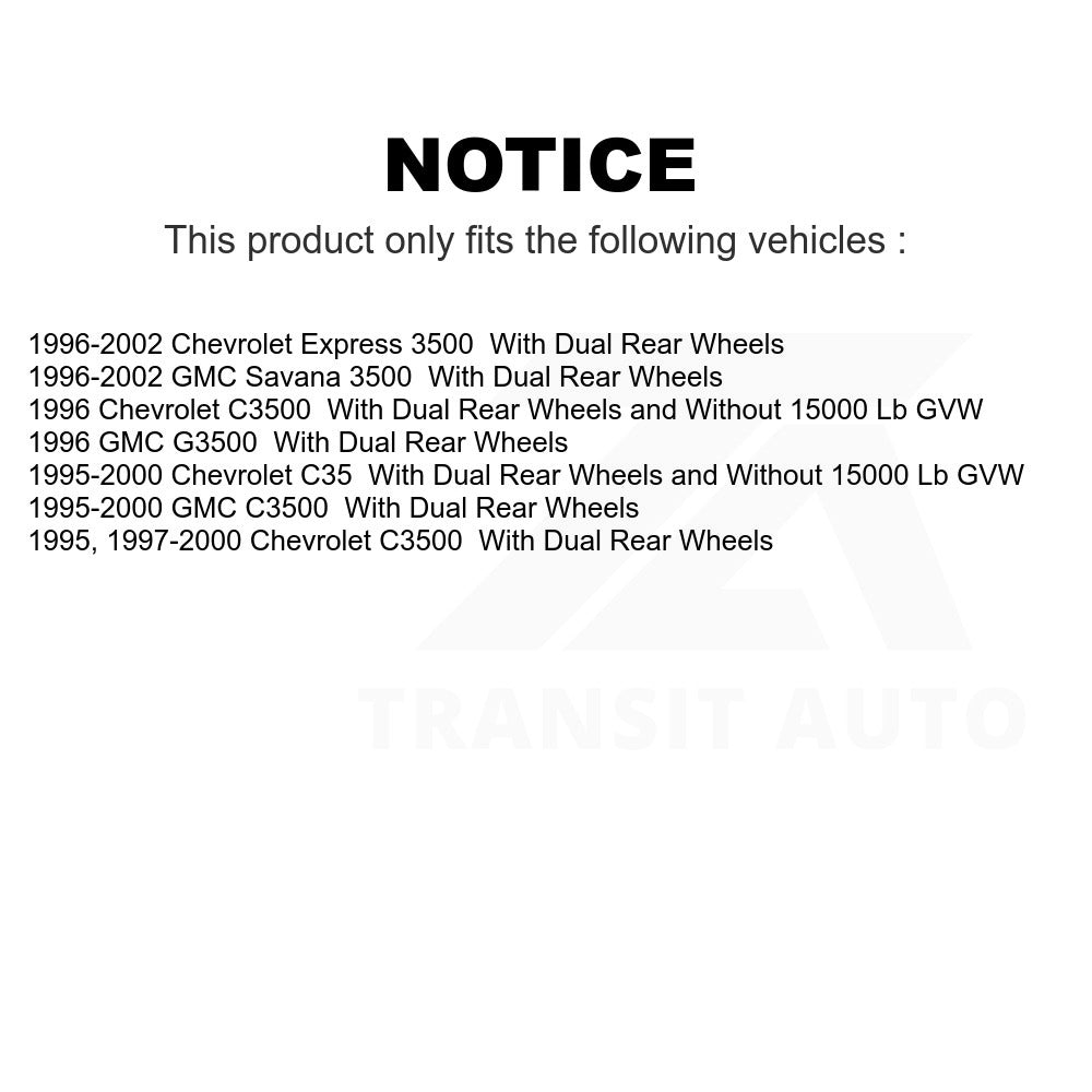 Front Disc Brake Rotor Hub Assembly 8-56593 For Chevrolet Express 3500 C3500 GMC Savana G3500 C35