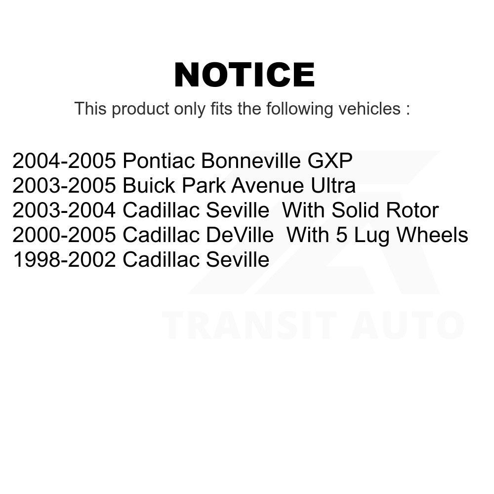 Rear Disc Brake Rotor 8-56698 For Cadillac DeVille Seville Buick Park Avenue Pontiac Bonneville