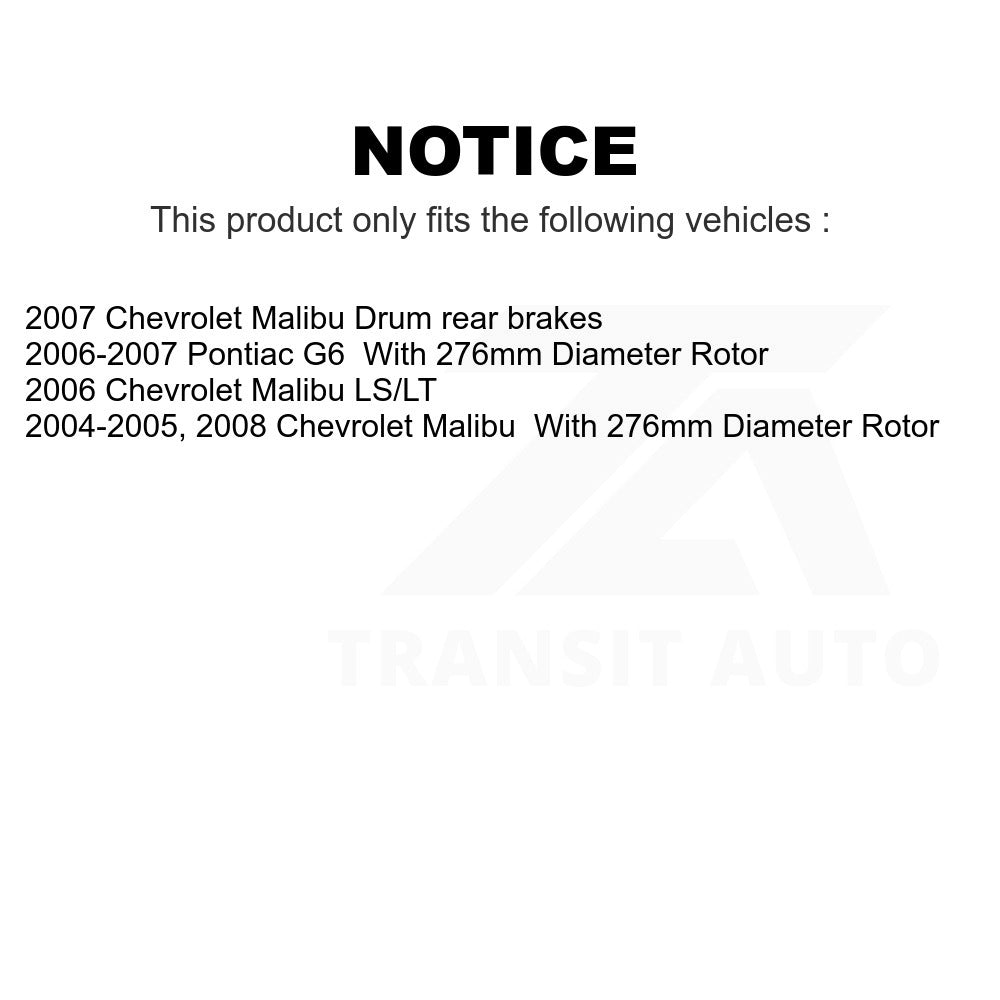 Front Disc Brake Rotor 8-580244 For Chevrolet Malibu Pontiac G6