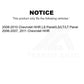 Front Disc Brake Rotor 8-580382 For Chevrolet HHR