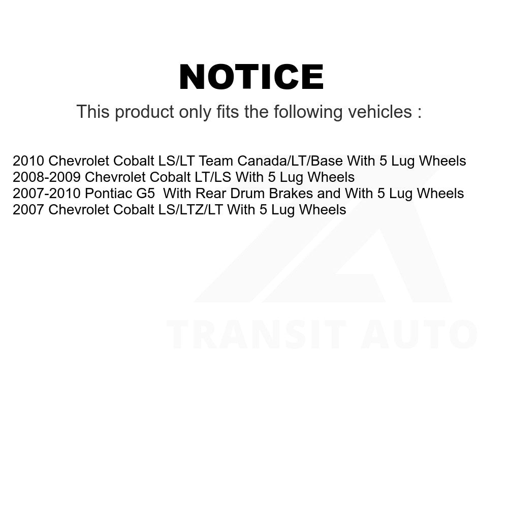 Front Disc Brake Rotor 8-580503 For Chevrolet Cobalt Pontiac G5