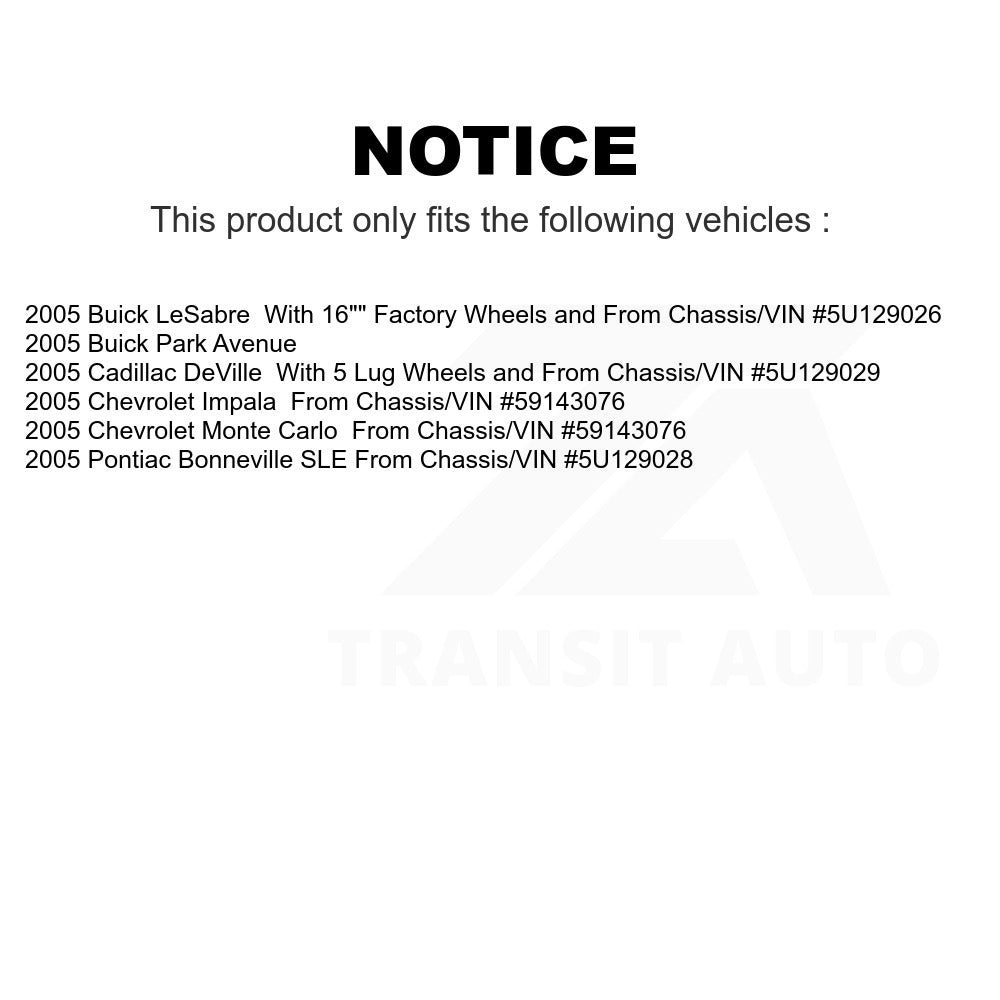 Front Disc Brake Rotor 8-580559 For 2005-2005 Chevrolet Impala Buick LeSabre Cadillac DeVille Monte Carlo Pontiac Bonneville Park Avenue