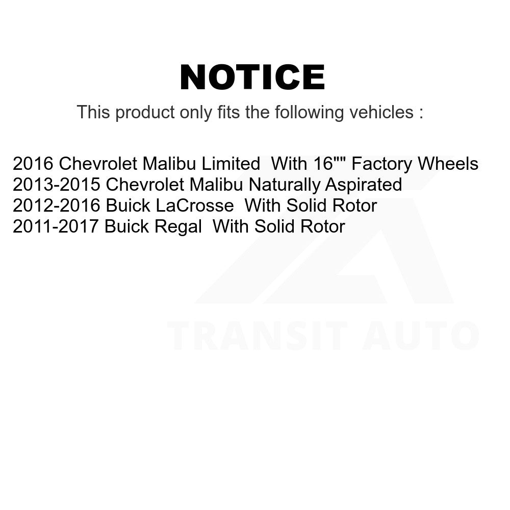 Rear Disc Brake Rotor 8-580838 For Chevrolet Malibu Buick LaCrosse Regal Limited