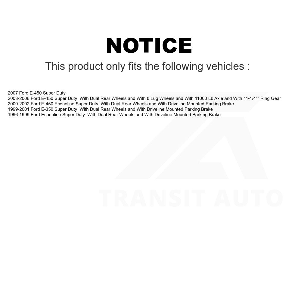 Rear Disc Brake Rotor 8-66695 For Ford E-350 Super Duty E-450 Econoline