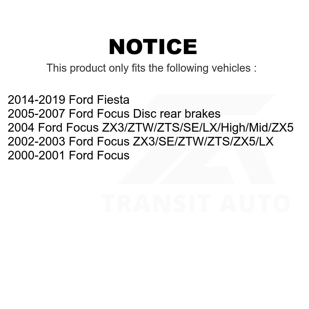 Rear Disc Brake Rotor 8-680035 For Ford Focus Fiesta