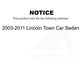 Rear Disc Brake Rotor 8-680107 For 2003-2011 Lincoln Town Car Sedan