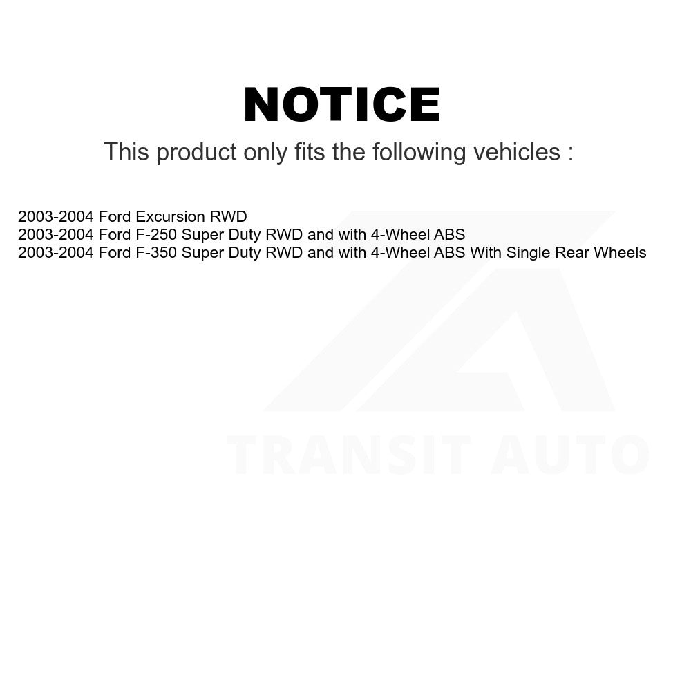 Front Disc Brake Rotor Hub Assembly 8-680215 For 2003-2004 Ford F-250 Super Duty F-350 Excursion