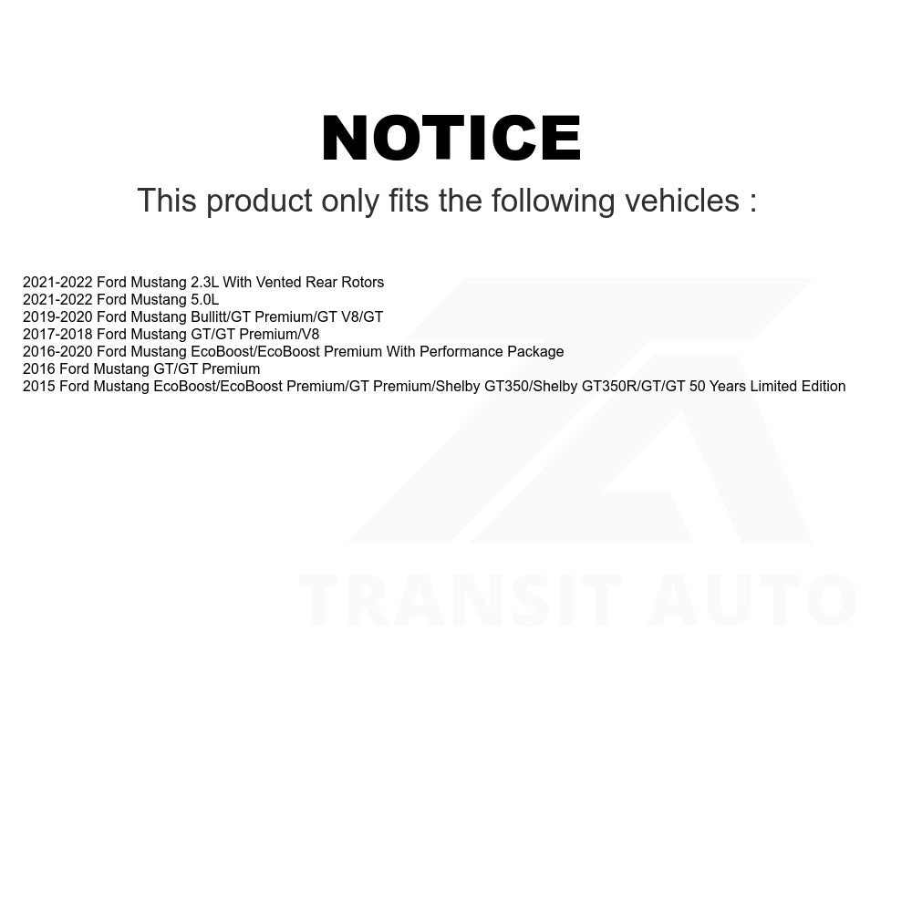 Rear Disc Brake Rotor 8-681955 For Ford Mustang