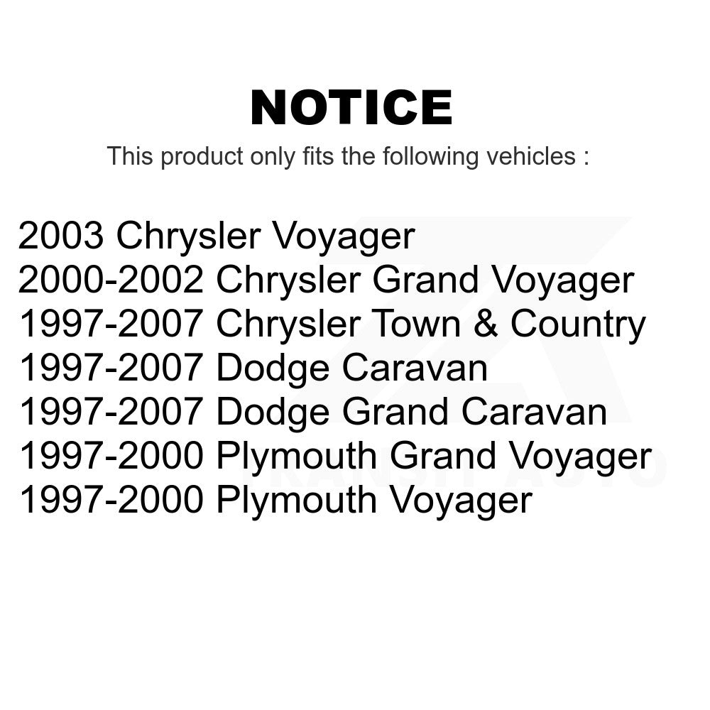 Rear Disc Brake Rotor 8-76650 For Dodge Grand Caravan Chrysler Town & Country Plymouth Voyager