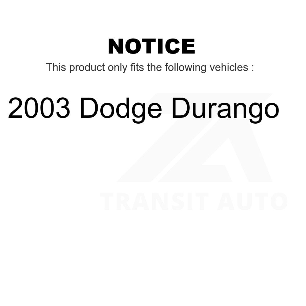 Rear Disc Brake Rotor 8-780142 For 2003 Dodge Durango