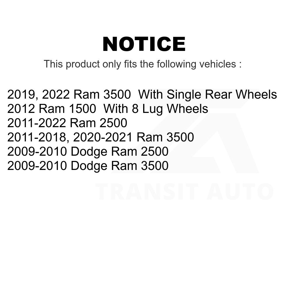 Rear Disc Brake Rotor 8-780733 For Ram 2500 3500 1500 Dodge