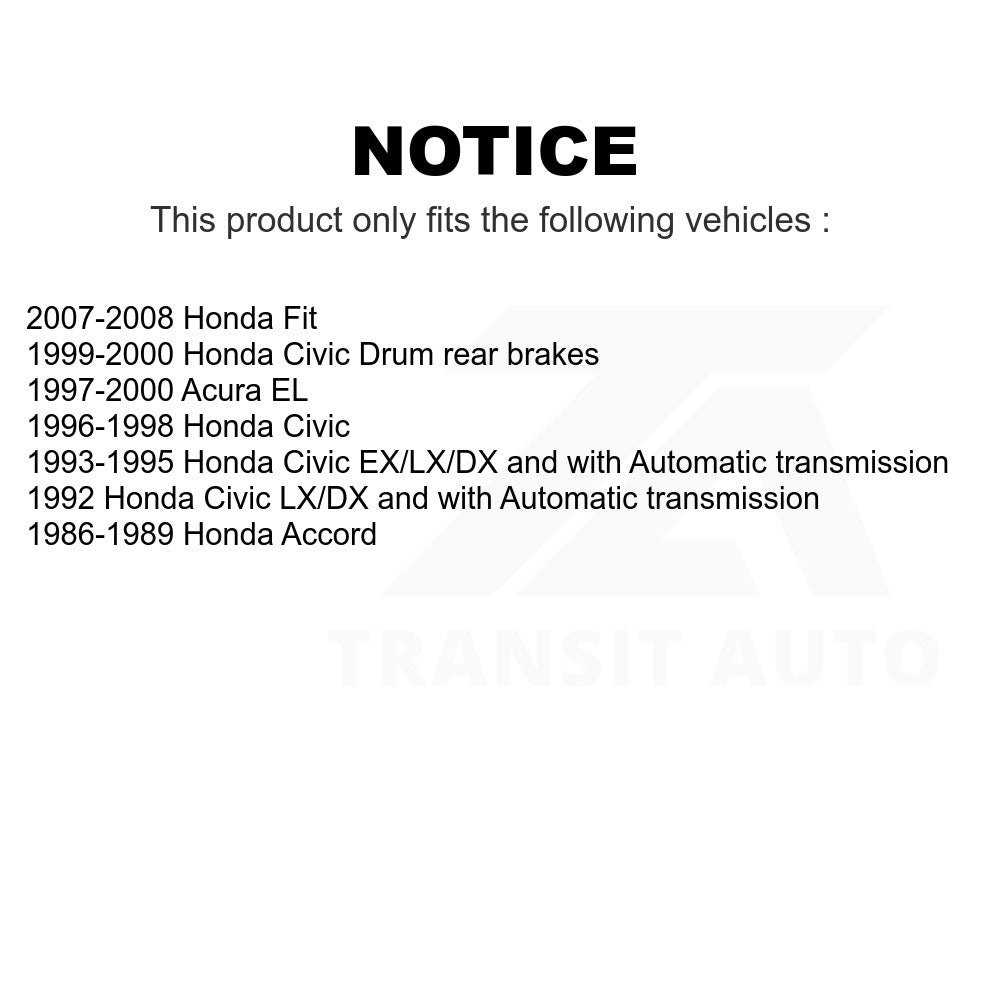 Rear Brake Drum 8-9311 For Honda Civic Fit Accord Acura EL