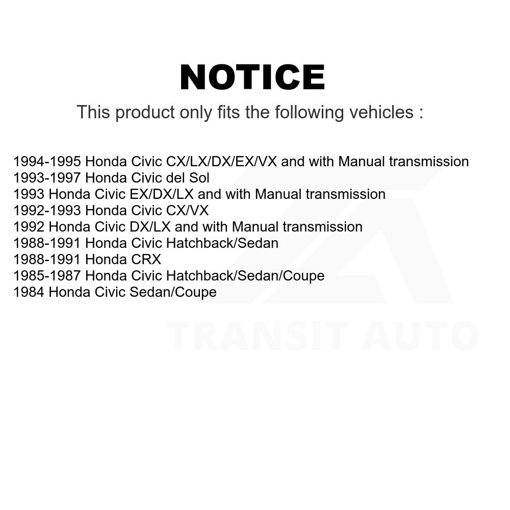 Rear Brake Drum 8-9506 For Honda Civic del Sol CRX