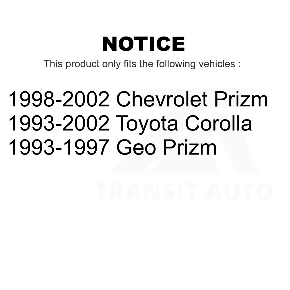 Rear Brake Drum 8-9545 For Toyota Corolla Prizm Chevrolet Geo