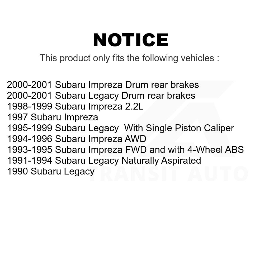 Front Disc Brake Rotor 8-96061 For Subaru Legacy Impreza