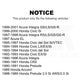 Rear Disc Brake Rotor 8-96068 For Honda Civic Acura Integra del Sol CRX Accord Prelude EL