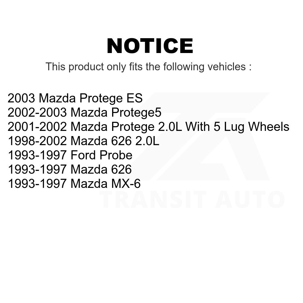 Front Disc Brake Rotor 8-96318 For Mazda 626 Protege Protege5 Ford Probe MX-6