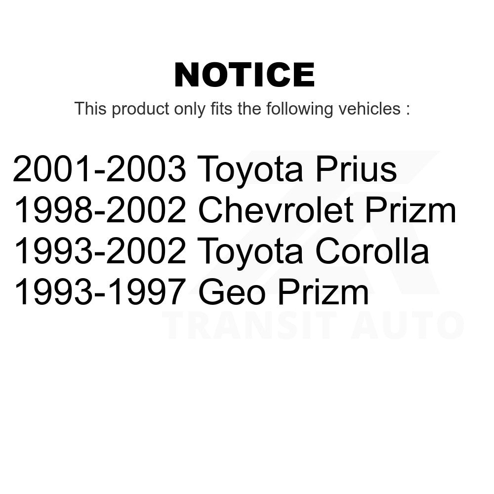 Front Disc Brake Rotor 8-96354 For Toyota Corolla Prizm Chevrolet Geo Prius