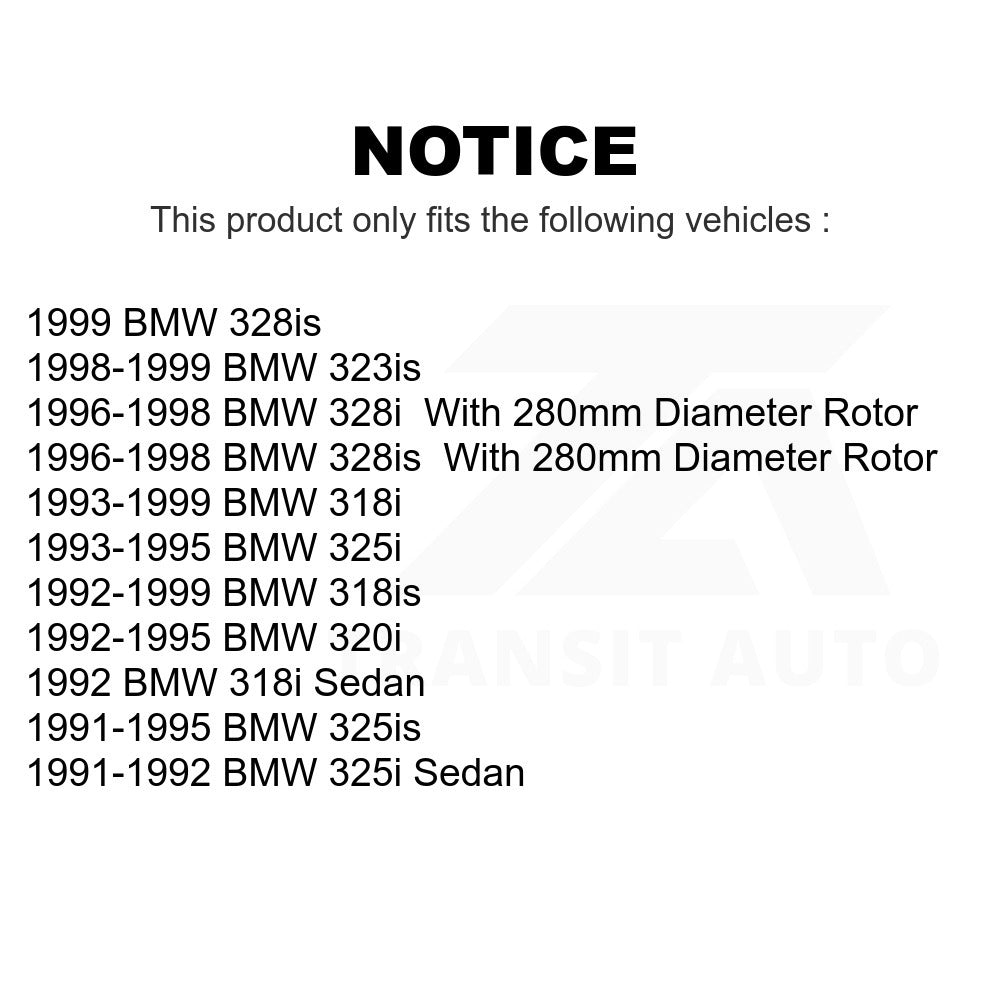 Rear Disc Brake Rotor 8-96387 For BMW 325i 328i 318i 325is 328is 318is 323is 320i