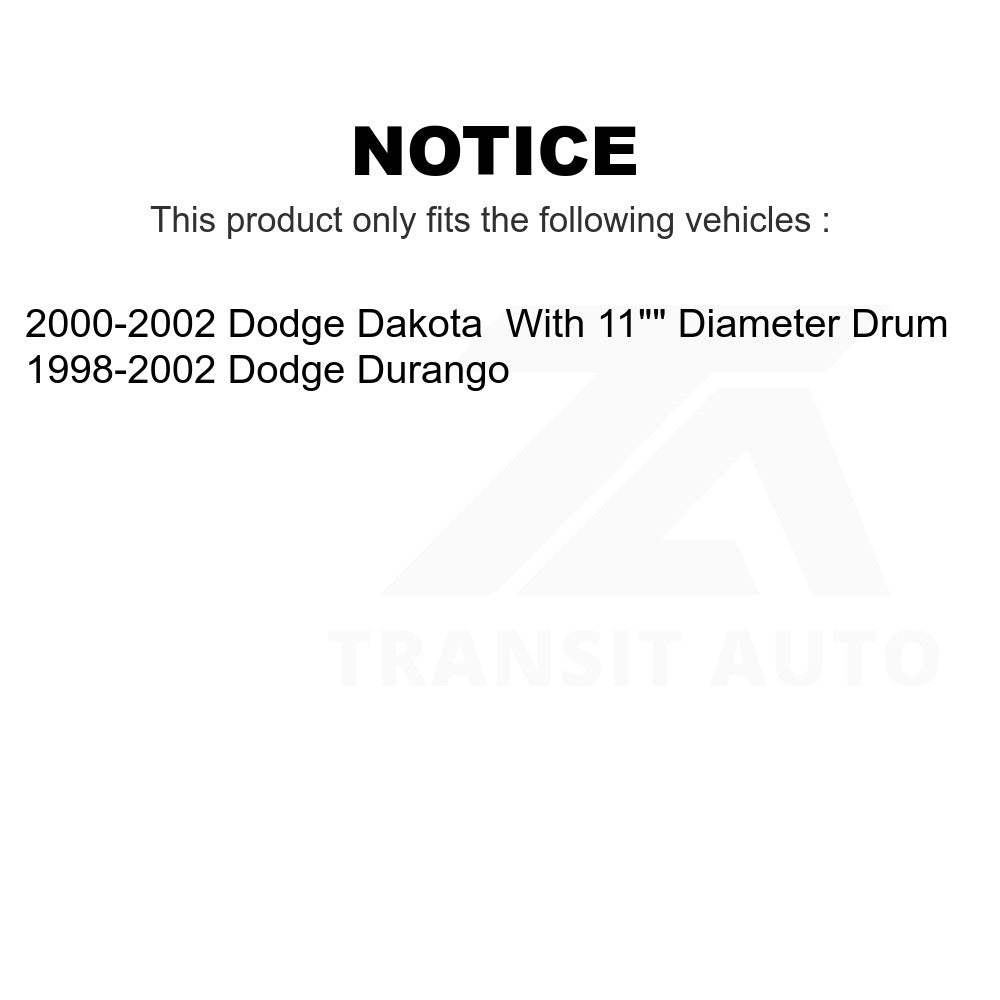 Rear Brake Drum 8-9662 For Dodge Dakota Durango