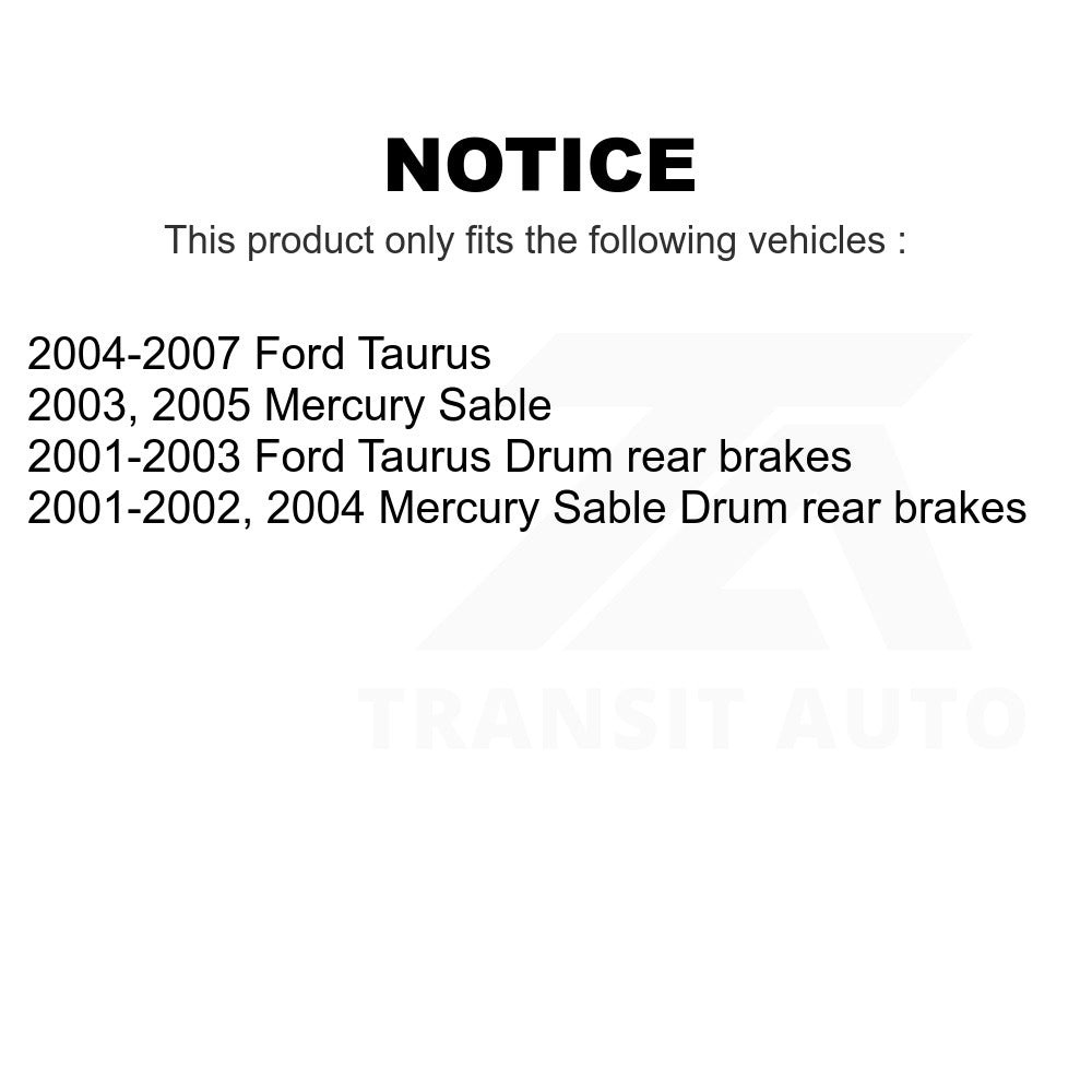 Rear Brake Drum 8-9712 For Ford Taurus Mercury Sable