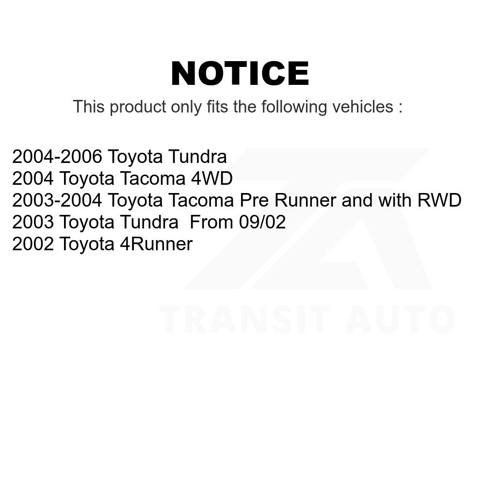 Rear Brake Drum 8-9732 For Toyota Tundra Tacoma 4Runner