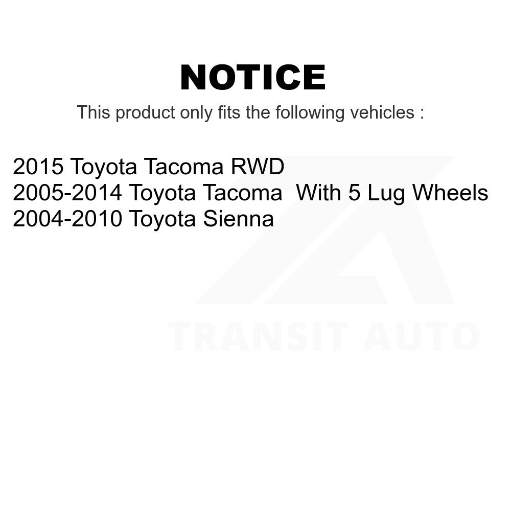 Rear Brake Drum 8-9753 For Toyota Tacoma Sienna
