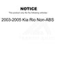 Rear Brake Drum 8-9773 For 2003-2005 Kia Rio Non-ABS