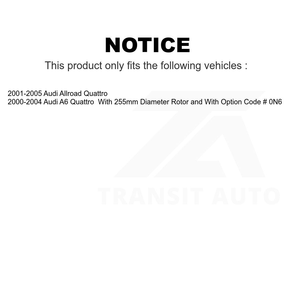 Rear Disc Brake Rotor 8-980024 For Audi A6 Quattro Allroad