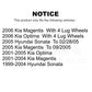 Rear Disc Brake Rotor 8-980054 For Hyundai Sonata Kia Optima Magentis