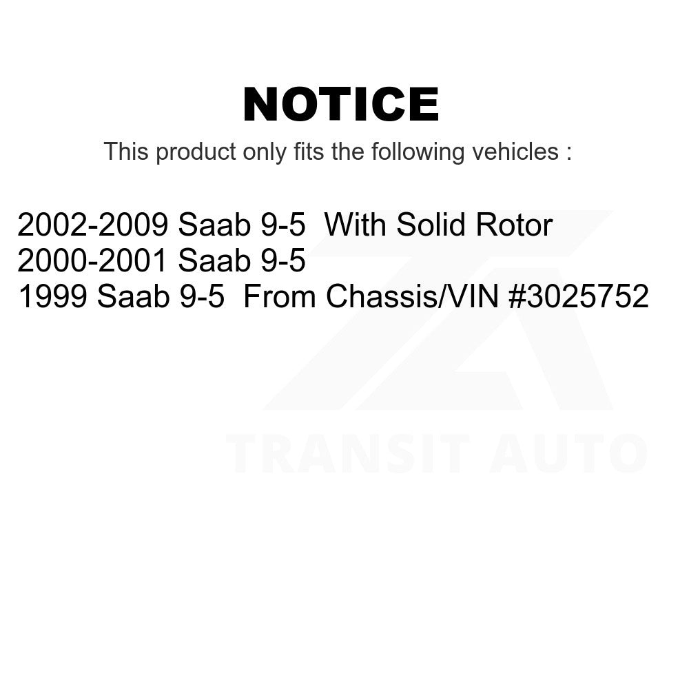Rear Disc Brake Rotor 8-980058 For Saab 9-5