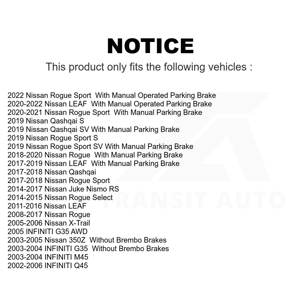 Rear Disc Brake Rotor 8-980113 For Nissan Rogue Sport INFINITI G35 Select LEAF Juke 350Z Q45 M45 Qashqai X-Trail