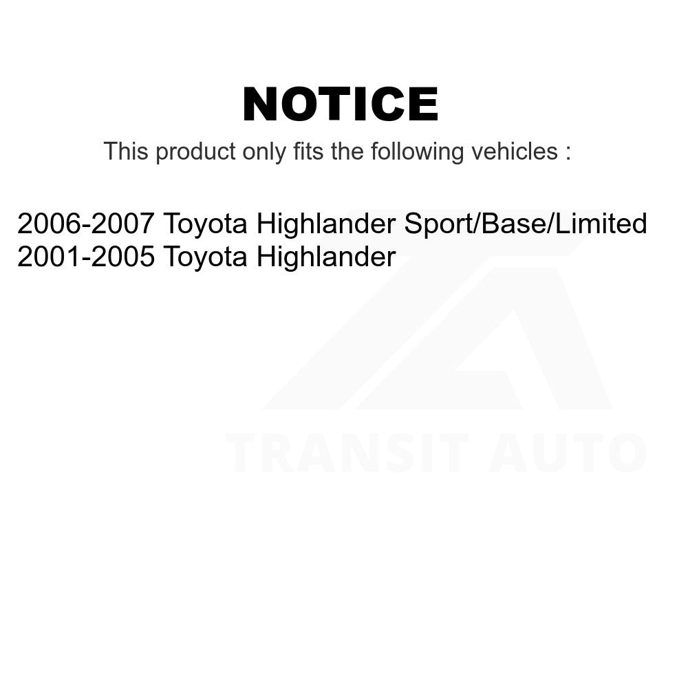 Front Disc Brake Rotor 8-980159 For Toyota Highlander