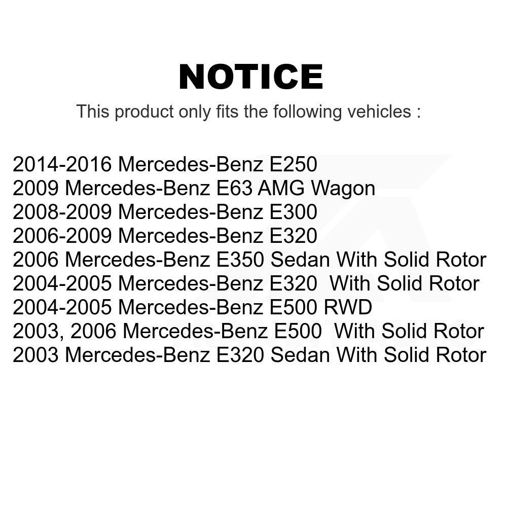 Rear Disc Brake Rotor 8-980221 For Mercedes-Benz E320 E350 E500 E250 E63 AMG E300