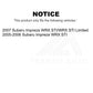 Rear Disc Brake Rotor 8-980355 For Subaru Impreza