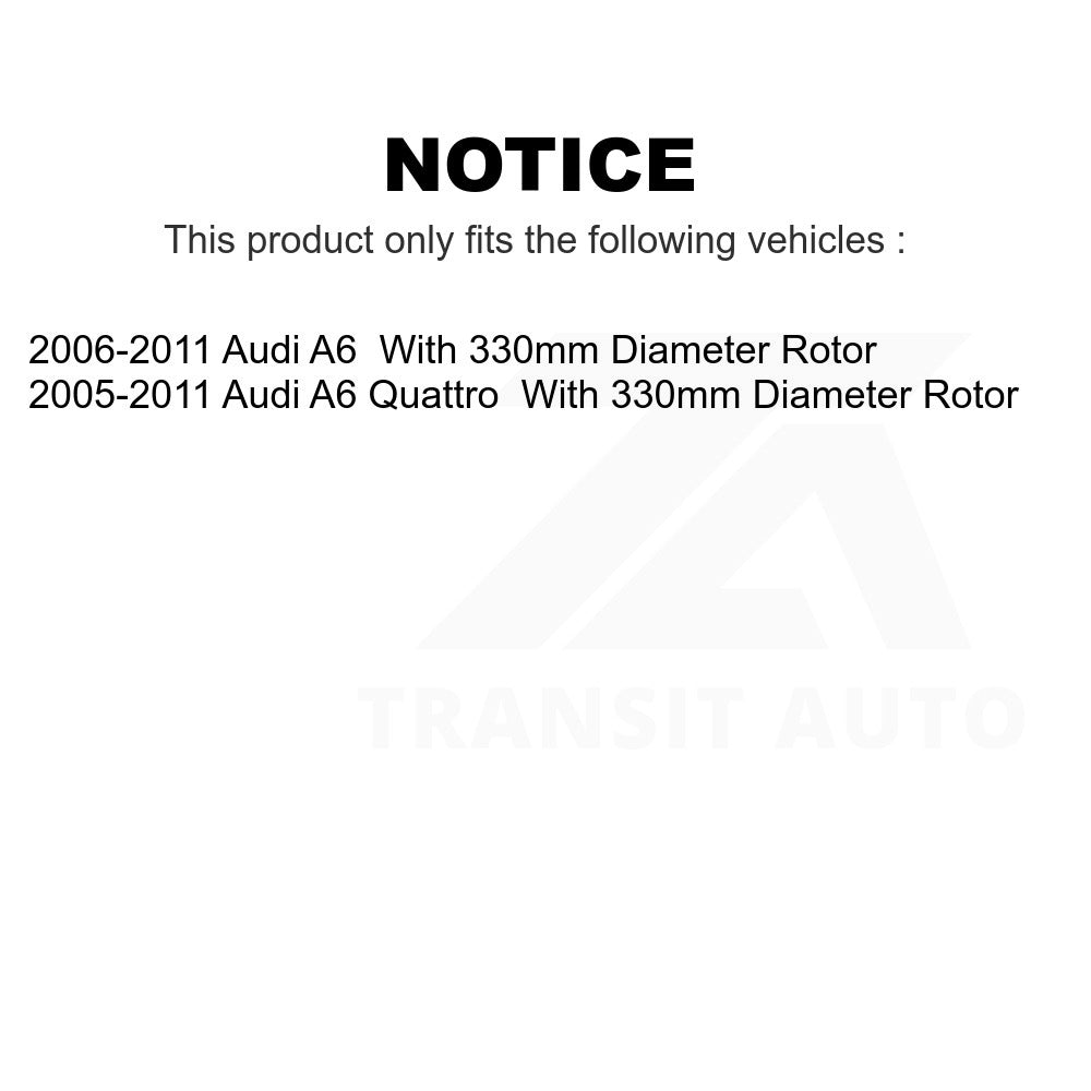 Rear Disc Brake Rotor 8-980500 For Audi A6 Quattro With 330mm Diameter