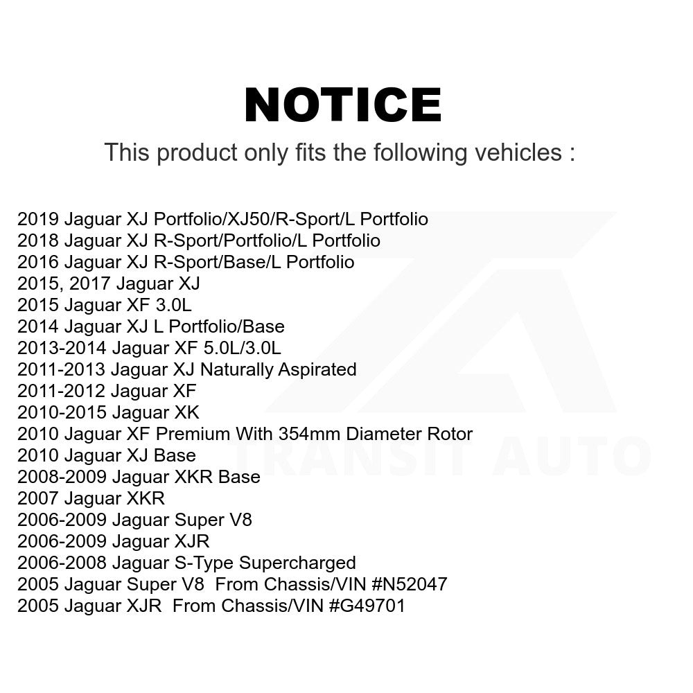 Front Disc Brake Rotor 8-980646 For Jaguar XF XJ S-Type XK XKR XJR Super V8