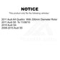 Rear Disc Brake Rotor 8-980698 For Audi S5 A4 Quattro S4